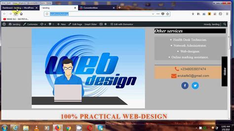 MY FIRST YOUTUBE VIDEO ON HOW TO DESIGN WEBSITE - YouTube