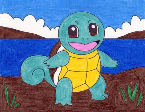 draw  cartoon turtle art projects  kids