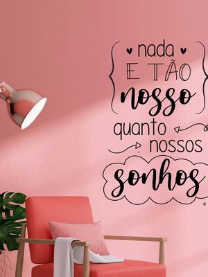 Adesivo Decorativo De Parede Frase Deus Sonho Elo