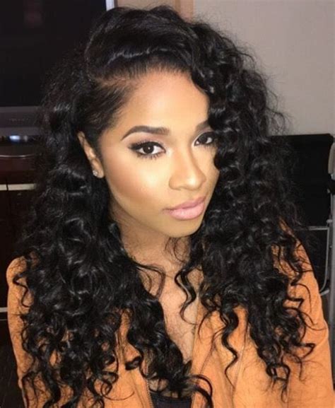 Pin By Sashell Reid On Hair For It Curly Weave Hairstyles Long