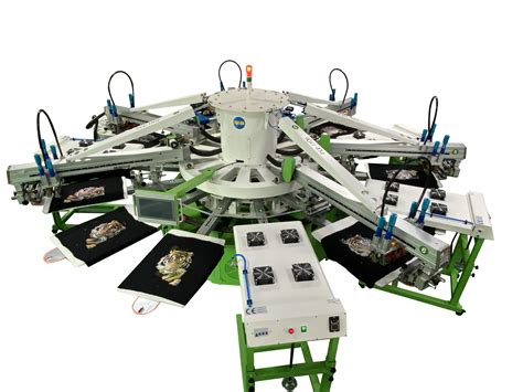 Octopus Color Station Carousel Automatic Textiles Silk Screen