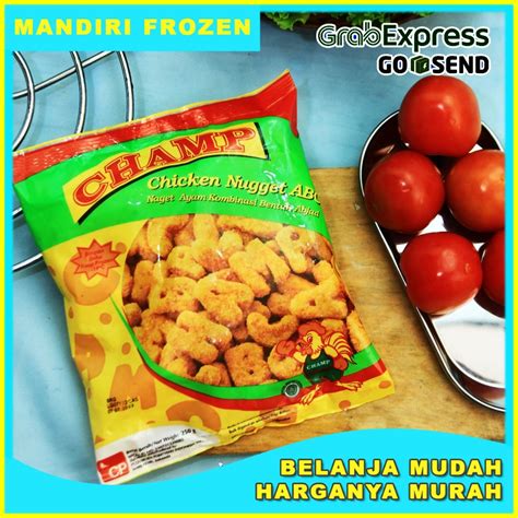 Jual CHAMP Chicken Nugget Abc 250gr Makanan Beku Olahan Shopee