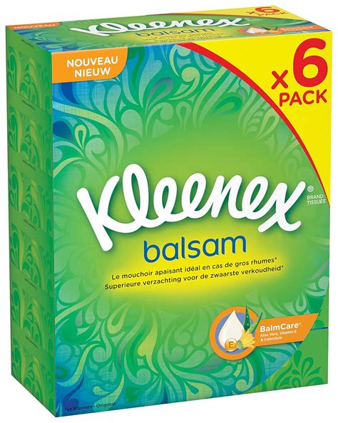 Kleenex Balsam P80 80 Box Of Tissues Pack Of 6 480 Tissues In Total