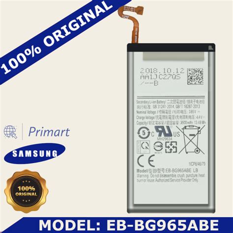 Samsung Galaxy S9 Plus Eb Bg965abe Sm G965f Gh82 13960a Battery Lazada Ph