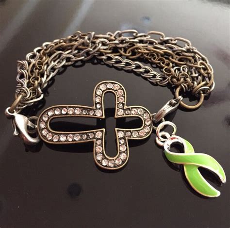 Non Hodgkin Lymphoma Sideways Cross By RockYourCauseJewelry