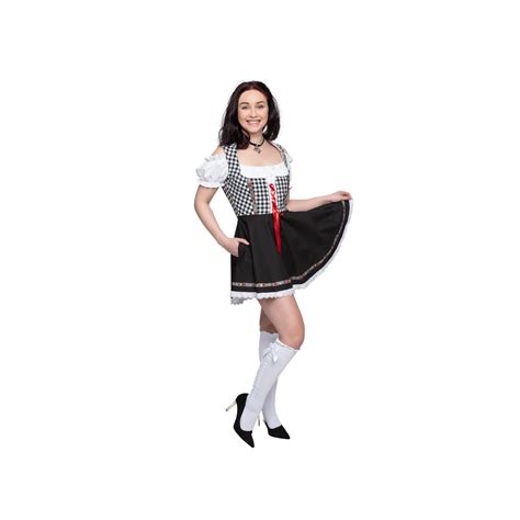 Dirndl Tiroler Jurkje Zwart Wit Jokershop Be Oktoberfest Kleding