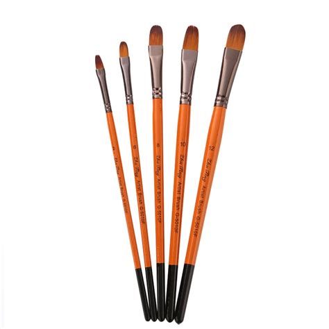 Yuzisshenx Artist Watercolor Painting Brushes Brush Oil Acrylic Flat