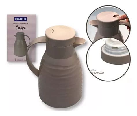 Garrafa Térmica Capri Café Chá Leite Chimarrão Litro Nude MercadoLivre