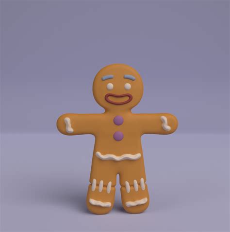 Stl File Gingerbread Man Shrek・3d Printer Model To Download・cults