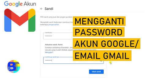 Cara Mengganti Password Email Gmail Google Di Laptop Komputer YouTube