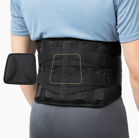 BraceUP Back Brace with lumbar Pad - Back Pain Relief for Men and Women ...