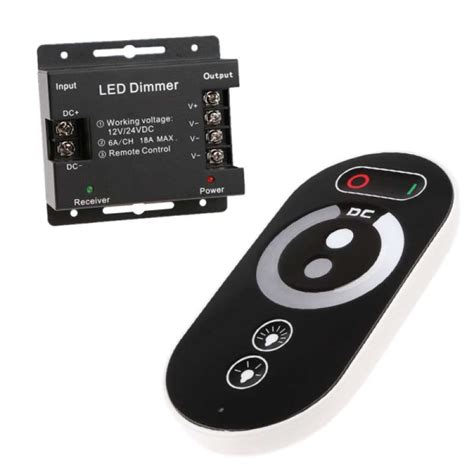 Promo DC12V 24V Wireless Single Color LED Strip Light Dimmer RF Remote