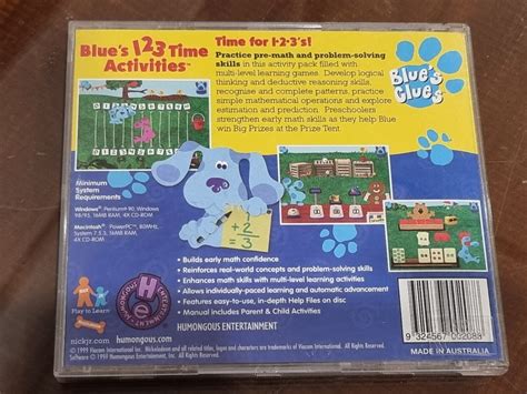 Blue S Clues Blue S Time Activities Pc Cd Rom Nickelodeon