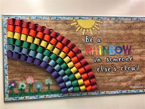 Kindness Rainbow Bulletin Board Preschool Bulletin Boards Rainbow Bulletin Boards Kindness