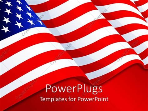 Powerpoint Template American Flag Patriotic Background With Stars Pertaining To Patriotic