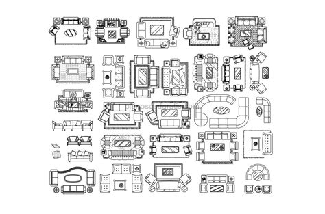 Salas Completas Planos Cad