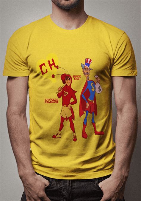 T SHIRT ESTONADA Camiseta Chapolin E Super Sam R 61 73 Em Rooster Street