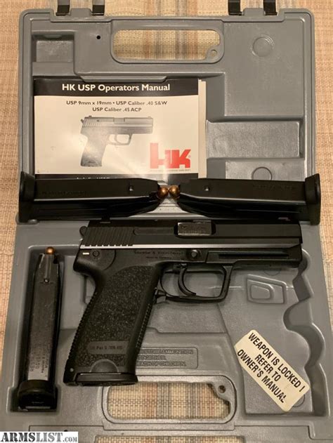 Armslist For Sale Hk Usp 45 Acp With Ammo And Extra Leo Mags