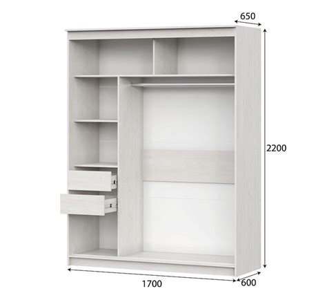 Шкаф-купе МЕБЕЛЬ SV SV-МЕБЕЛЬ Номер-25, 170x60x220 см - купить по ...