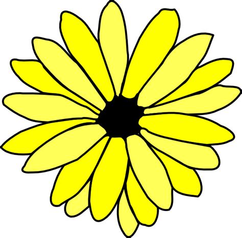 Yellow Daisy Clip Art At Vector Clip Art Online Royalty