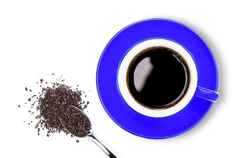 Blue Cup Of Coffee Isolated On White Stock Photo Download Image Now