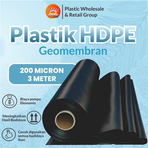 Jual Geomembran Hdpe Tebal Micron Lebar Meter Shopee Indonesia