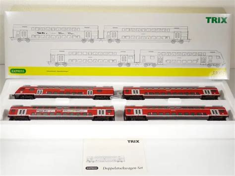 Trix H Personenwagen Set Doppelstockwagen Set Neuwertig