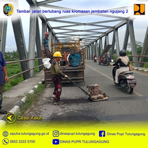 Tambal Jalan Berlubang Ruas Kromasan Jembatan Ngujang Pupr Kab