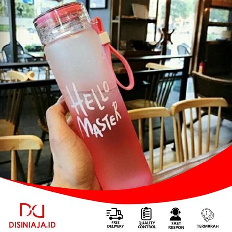 BOTOL HELLO MASTER Free Pouch Tempat Minum Botol Minum Hello Master