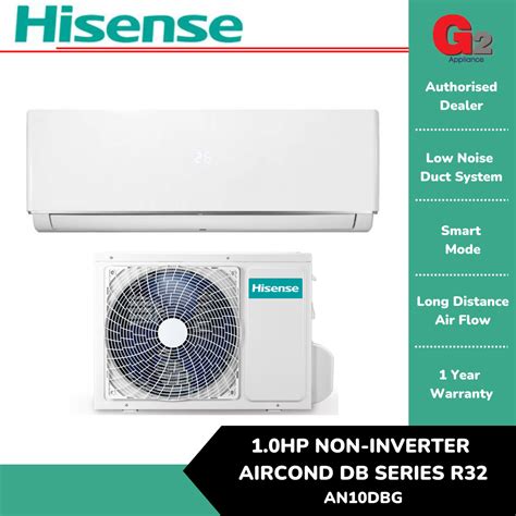 Hisense Air Cond AN10DBG 1 0HP Air Conditioner R32 2years Warranty By