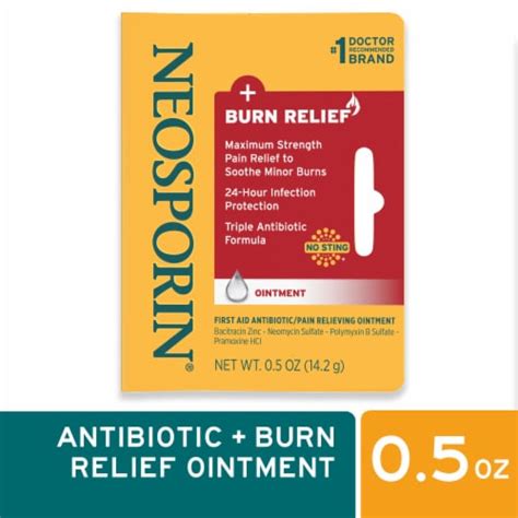 Neosporin Burn Relief Ointment 05 Oz Fred Meyer