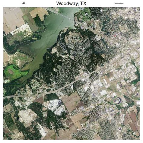 Aerial Photography Map of Woodway, TX Texas