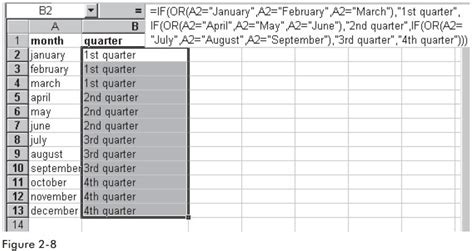 Use The IF Function To Determine The Quarter Of A Year Logical