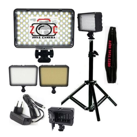 Jual Paket Lampu LED 160 Video Light Vlog Lighting Kamera Studio