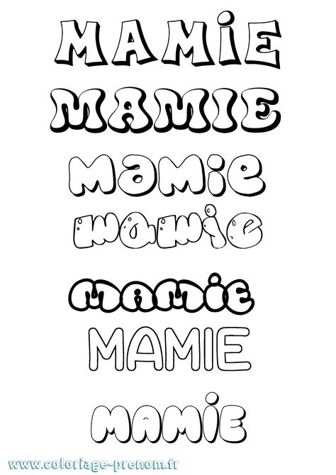 Coloriage Imprimer Mamie Tricote