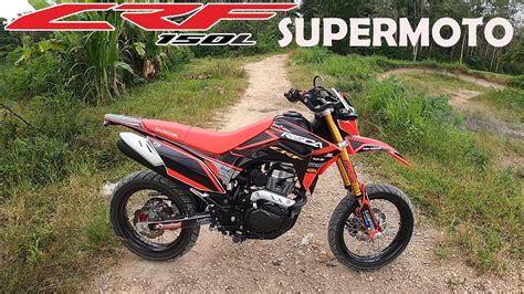 Honda Crf 150l Modifikasi Supermoto Test Ride Youtube