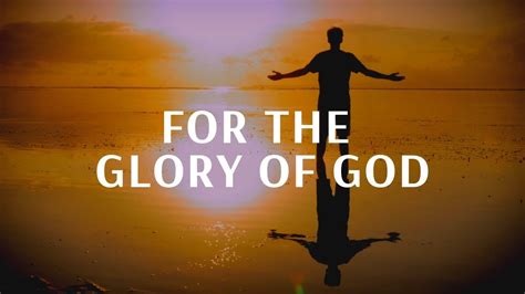 For The Glory Of God With Vinesong Youtube