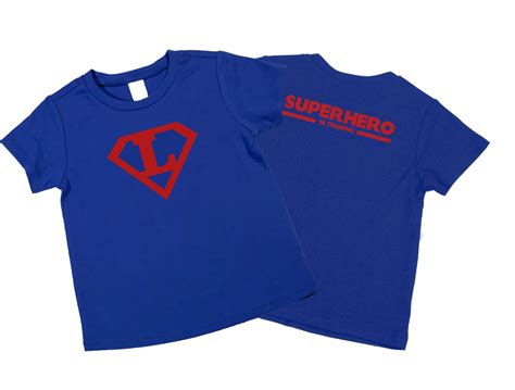 Personalized Superhero Boy T-Shirt. Super hero Dress Up.