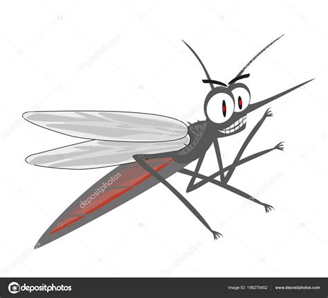 Angry Mosquito Funny Cartoon Stock Vector Image By ©jackybrown 198270452