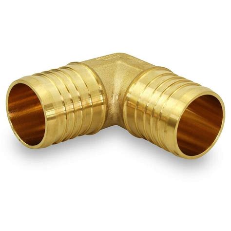 58 Inch Pex X Pex 90 Degree Elbow Barb Pipe Fitting Brass Pack Of 10 Ebay