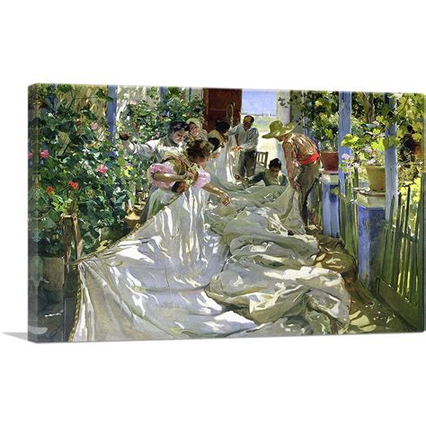 Artcanvas Mending The Sail 1896 By Joaquin Sorolla Y Bastida Wrapped