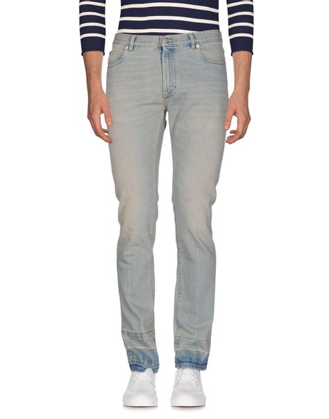 Maison Margiela Denim Trousers In Blue For Men Lyst