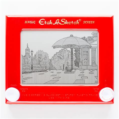 Custom Etch A Sketch Art Skyline Cityscape Landscape message Me Your City, Pick a Size - Etsy