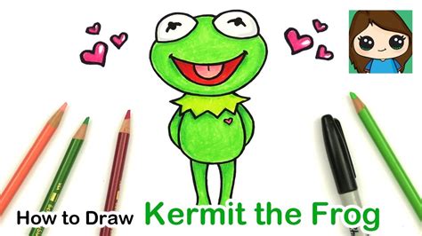 Cute Kermit The Frog Drawing