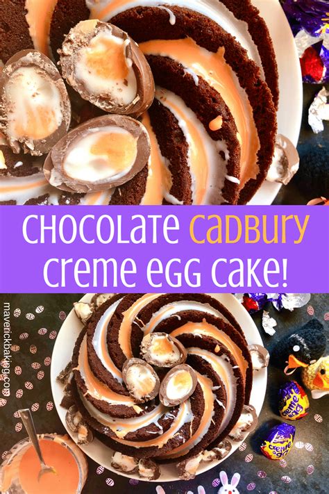 Chocolate Cadbury Creme Egg Cake Maverick Baking