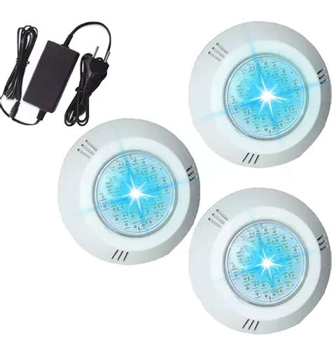 Kit 3 Refletor Power Led Piscina 9w Brustec Fonte