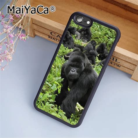 Maiyaca Silverback Gorilla Monkeys Nature Print Soft Tpu Mobile Phone