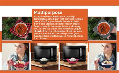 Amazon ULVEOL Set Of 2 Orange White 7 Sq X 4 H Soup Cozy Potholders Polyester Bowls Hot