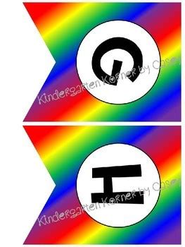 Build Your Own Banner Rainbow Flag Pennants Rainbow Classroom Decor