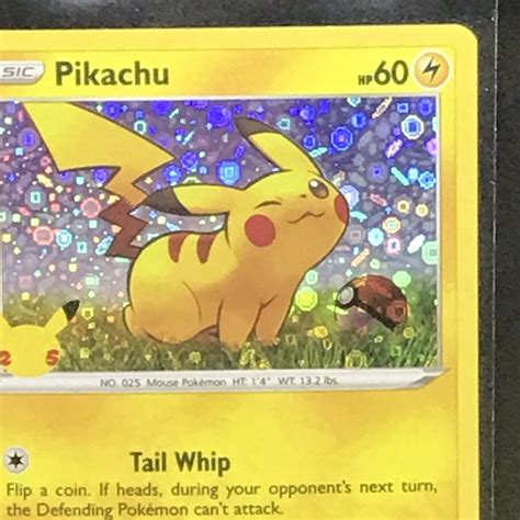 Mavin Pikachu Pok Mon Tcg Th Anniversary Swsh Holo Promo General